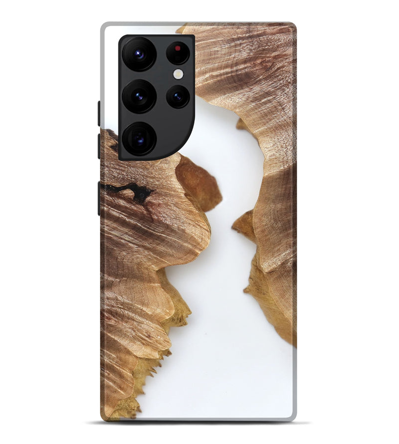 Galaxy S22 Ultra Wood Live Edge Phone Case - Robbin (Clear, 831646)
