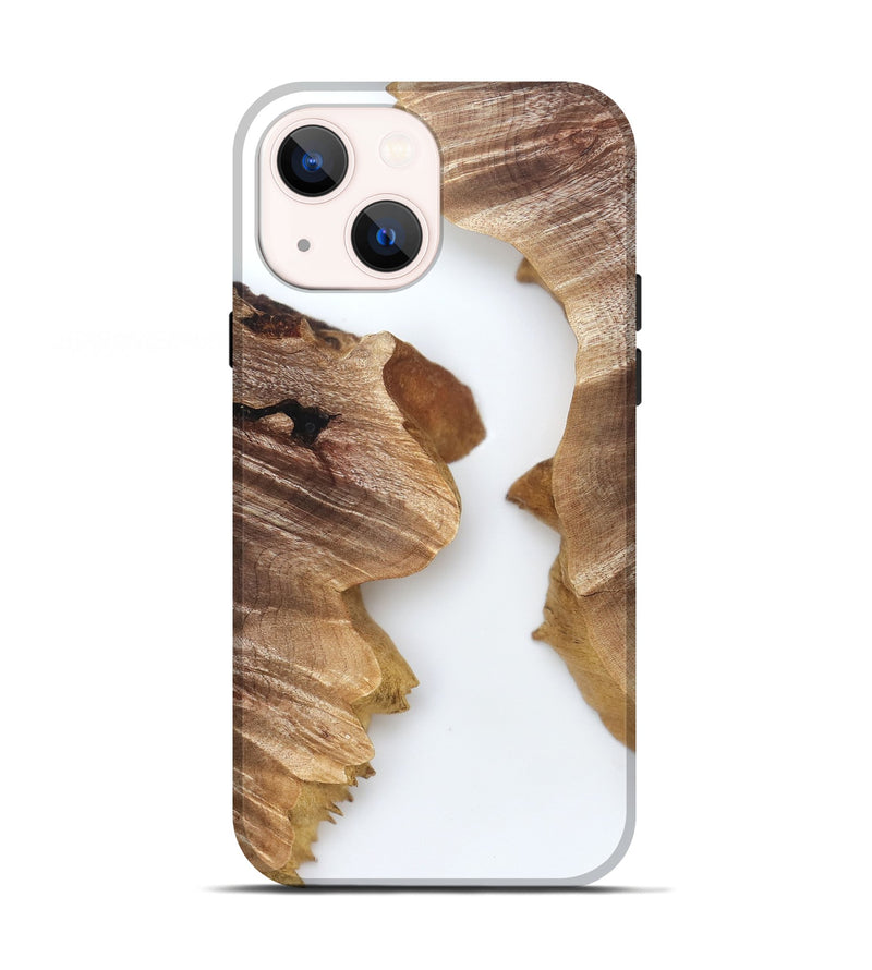 iPhone 13 Wood Live Edge Phone Case - Robbin (Clear, 831646)