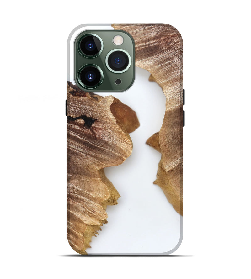 iPhone 13 Pro Wood Live Edge Phone Case - Robbin (Clear, 831646)