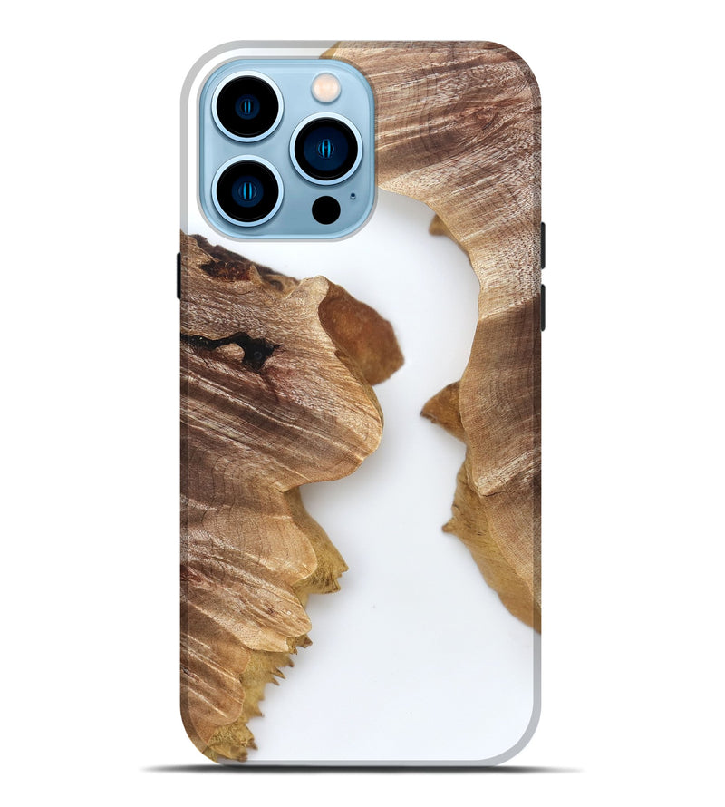 iPhone 14 Pro Max Wood Live Edge Phone Case - Robbin (Clear, 831646)