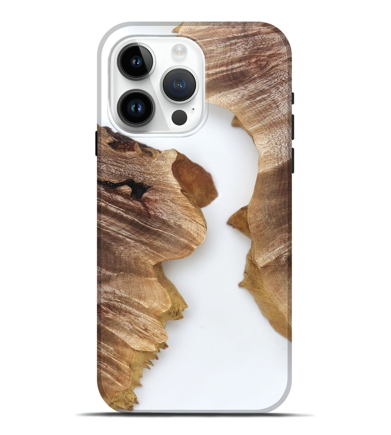 iPhone 15 Pro Max Wood Live Edge Phone Case - Robbin (Clear, 831646)
