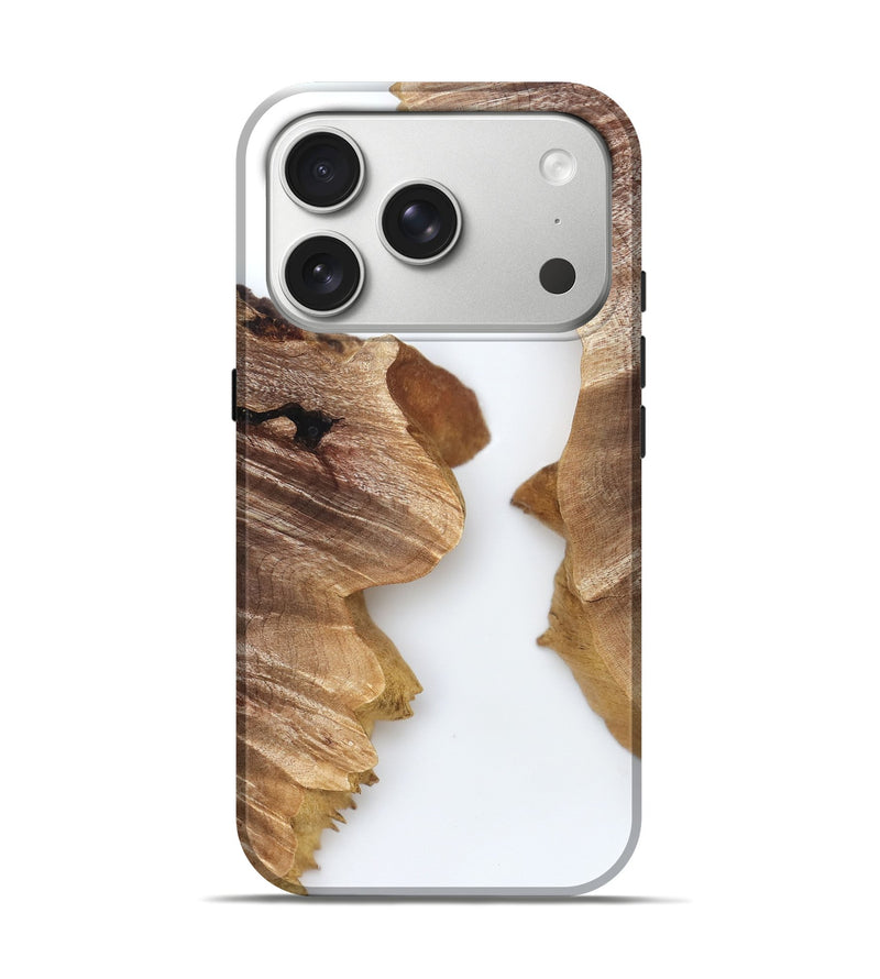 iPhone 17 Pro Wood Live Edge Phone Case - Robbin (Clear, 831646)
