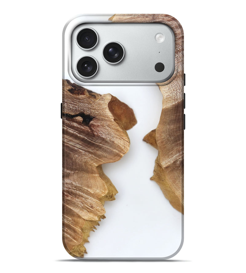 iPhone 18 Pro Max Wood Live Edge Phone Case - Robbin (Clear, 831646)