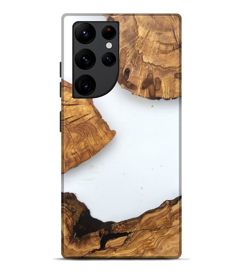Galaxy S22 Ultra Wood Live Edge Phone Case - Amiya (Clear, 831647)