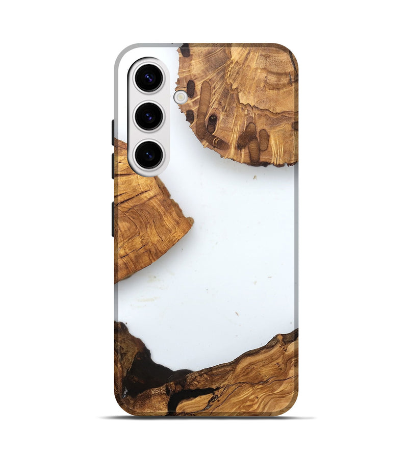 Galaxy S25 Wood Live Edge Phone Case - Amiya (Clear, 831647)