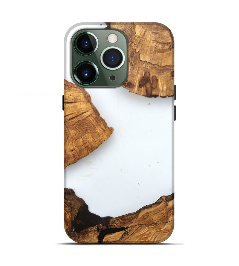 iPhone 13 Pro Wood Live Edge Phone Case - Amiya (Clear, 831647)