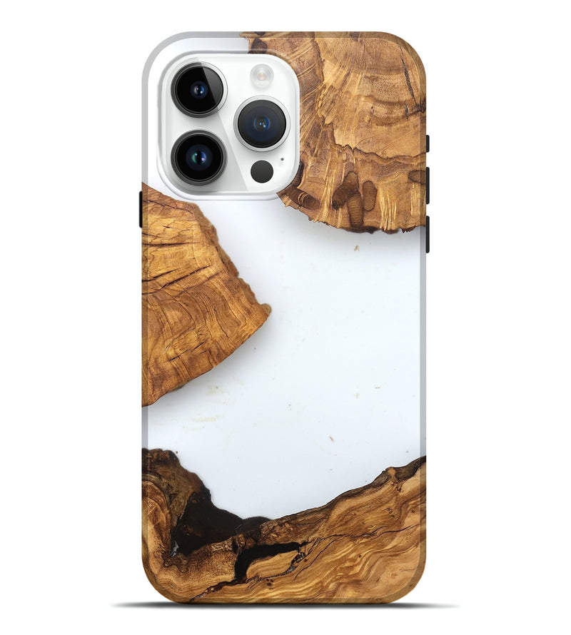iPhone 15 Pro Max Wood Live Edge Phone Case - Amiya (Clear, 831647)