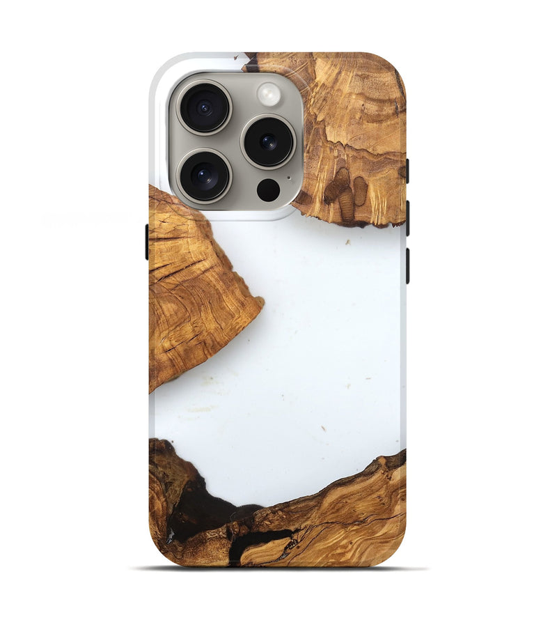 iPhone 16 Pro Wood Live Edge Phone Case - Amiya (Clear, 831647)