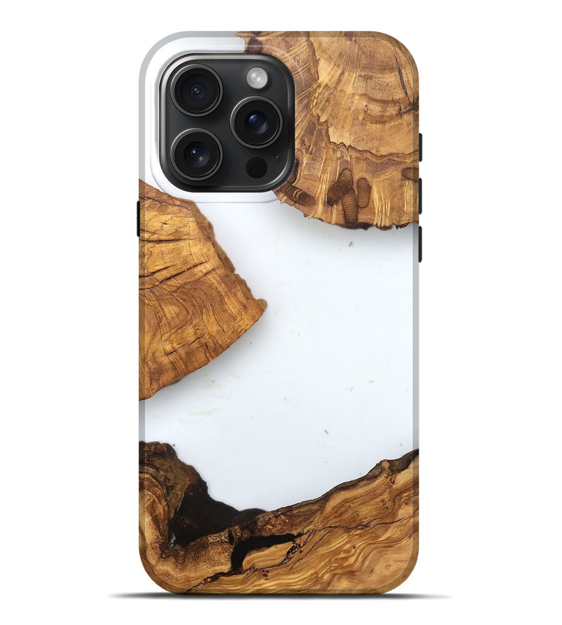 iPhone 16 Pro Max Wood Live Edge Phone Case - Amiya (Clear, 831647)