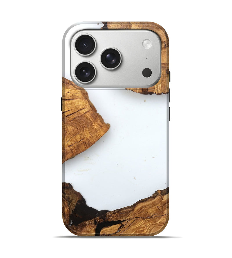 iPhone 17 Pro Wood Live Edge Phone Case - Amiya (Clear, 831647)