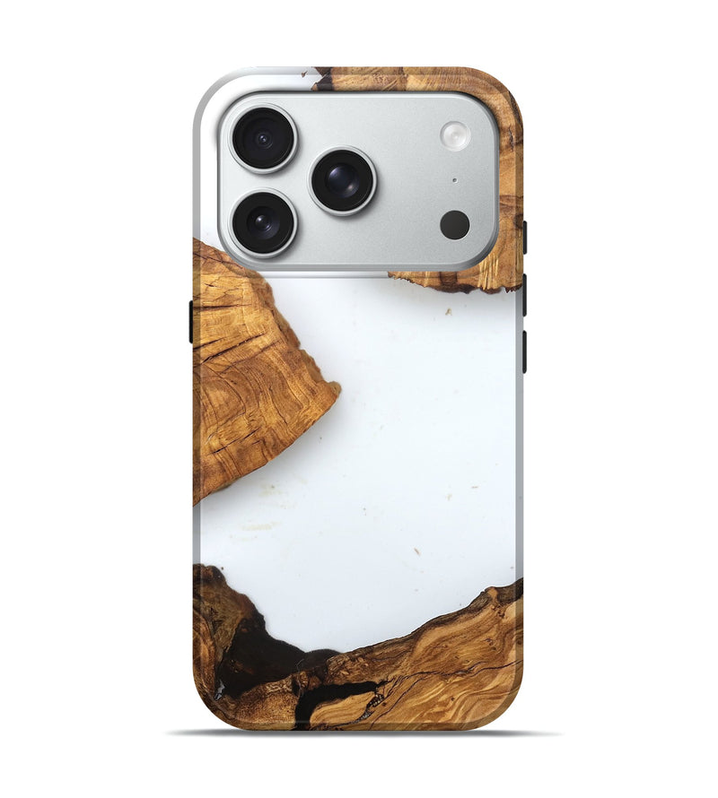 iPhone 18 Pro Wood Live Edge Phone Case - Amiya (Clear, 831647)