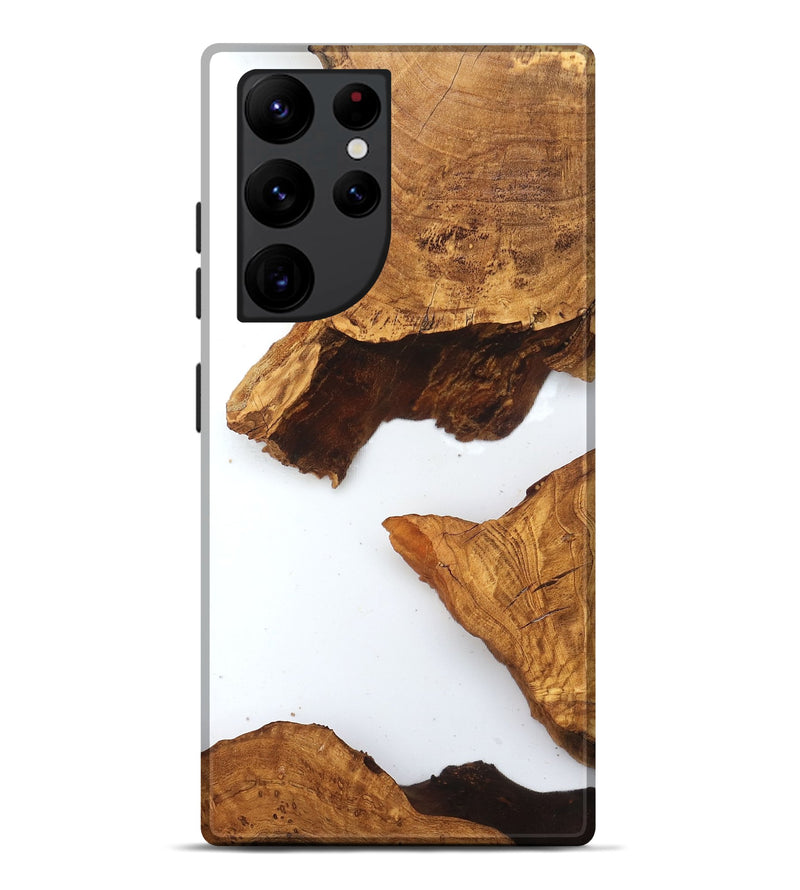 Galaxy S22 Ultra Wood Live Edge Phone Case - Savanah (Clear, 831648)
