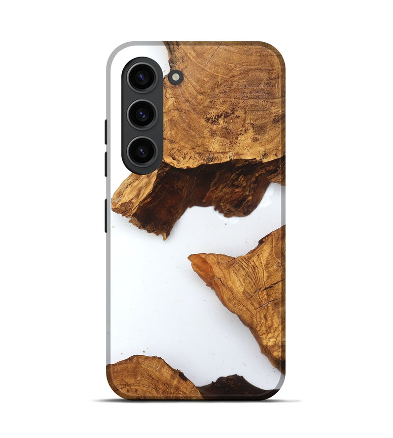 Galaxy S23 Wood Live Edge Phone Case - Savanah (Clear, 831648)