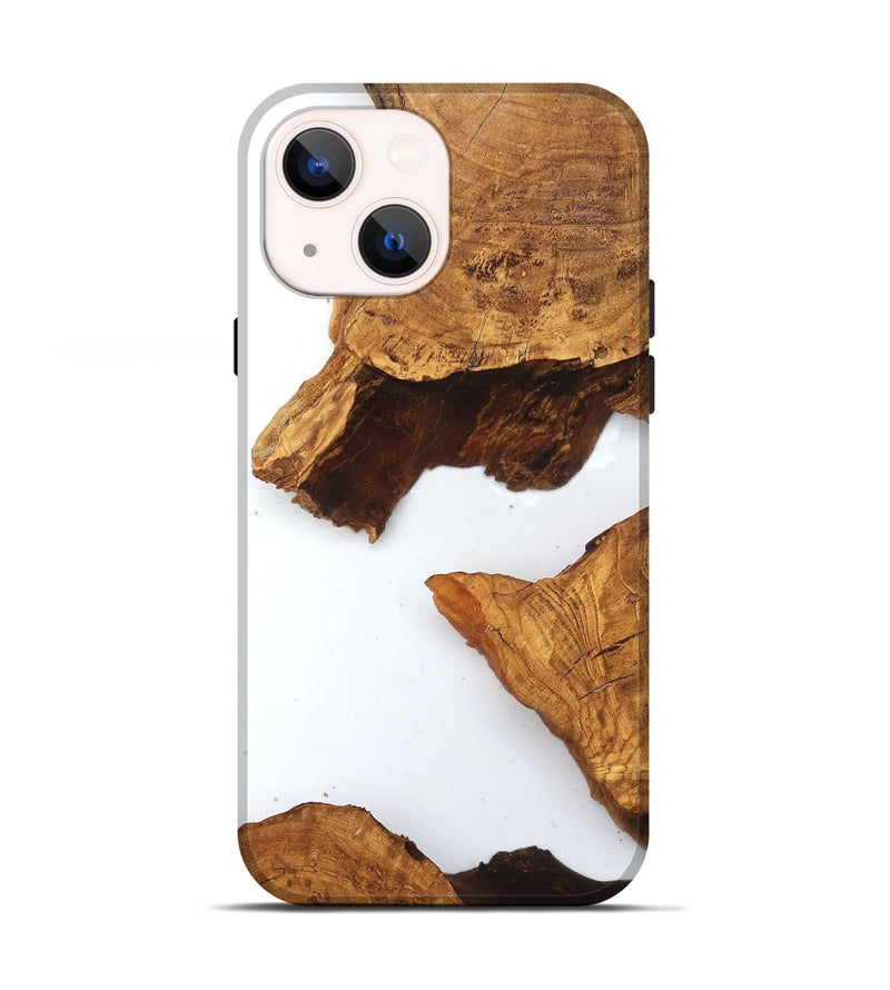iPhone 13 Wood Live Edge Phone Case - Savanah (Clear, 831648)