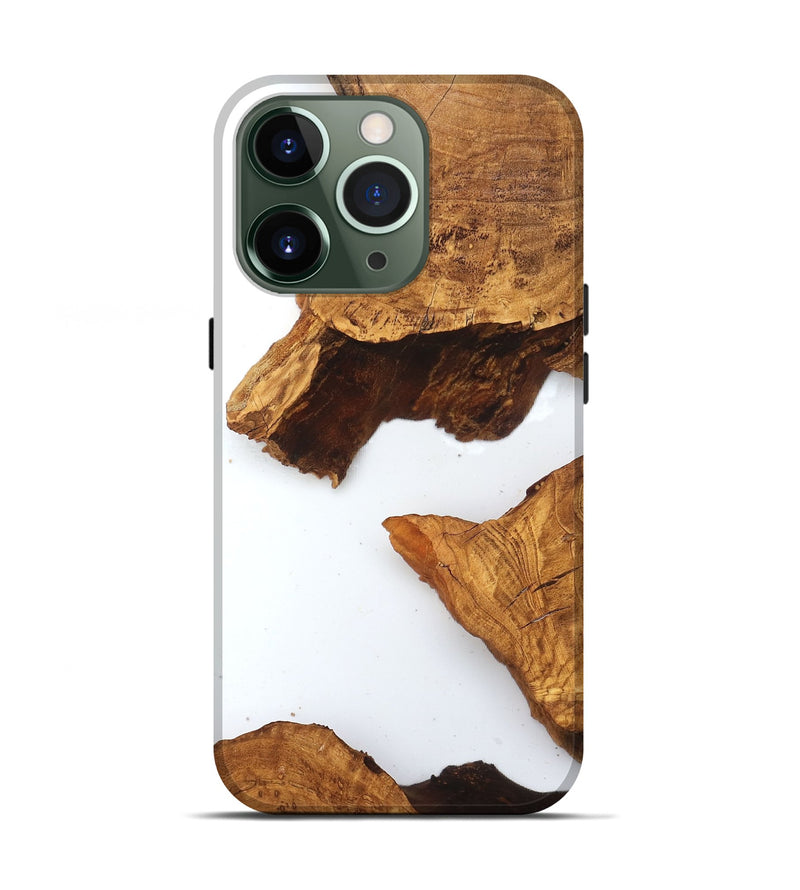 iPhone 13 Pro Wood Live Edge Phone Case - Savanah (Clear, 831648)