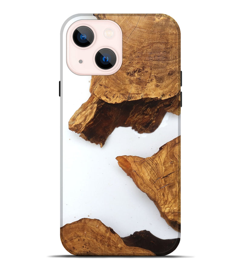 iPhone 14 Plus Wood Live Edge Phone Case - Savanah (Clear, 831648)