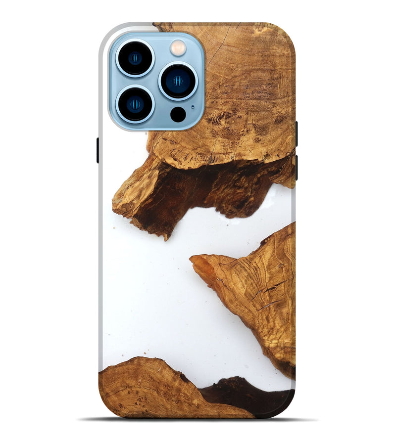 iPhone 14 Pro Max Wood Live Edge Phone Case - Savanah (Clear, 831648)