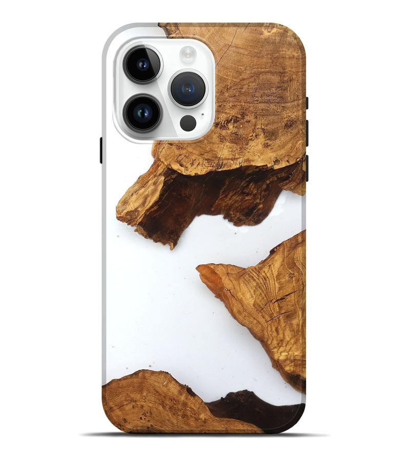 iPhone 15 Pro Max Wood Live Edge Phone Case - Savanah (Clear, 831648)