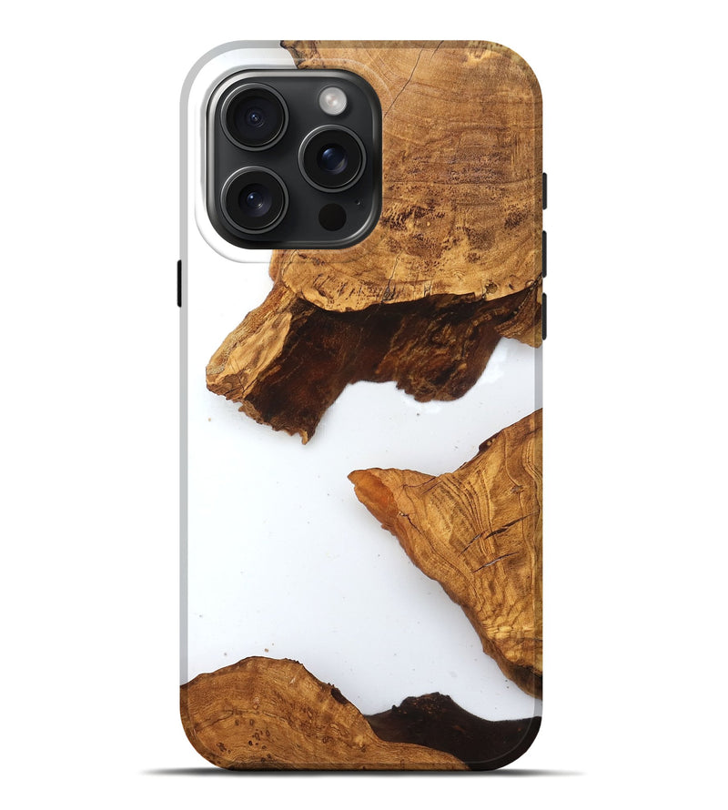 iPhone 16 Pro Max Wood Live Edge Phone Case - Savanah (Clear, 831648)