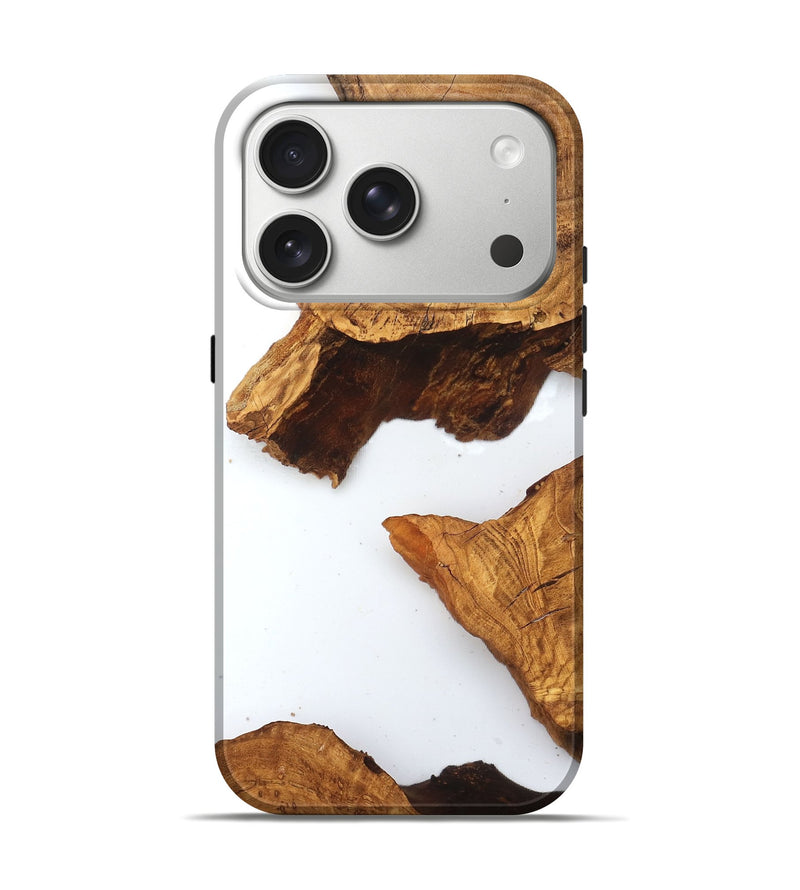 iPhone 17 Pro Wood Live Edge Phone Case - Savanah (Clear, 831648)