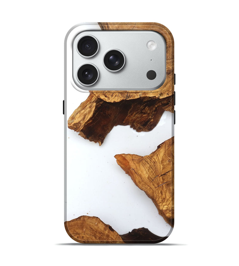 iPhone 18 Pro Wood Live Edge Phone Case - Savanah (Clear, 831648)