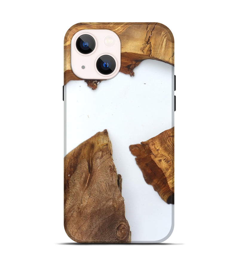 iPhone 14 Wood Live Edge Phone Case - Loyal (Clear, 831649)