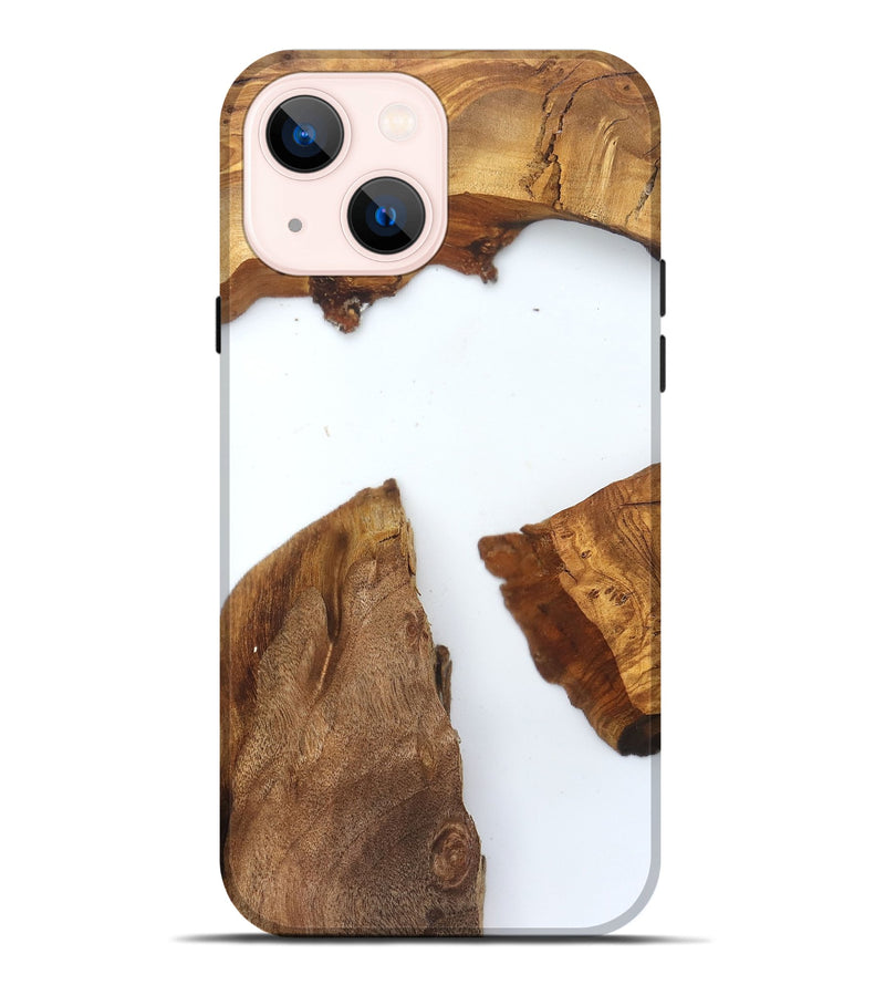 iPhone 14 Plus Wood Live Edge Phone Case - Loyal (Clear, 831649)
