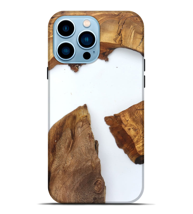 iPhone 14 Pro Max Wood Live Edge Phone Case - Loyal (Clear, 831649)