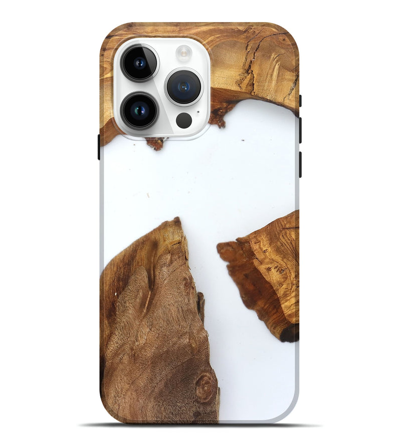 iPhone 15 Pro Max Wood Live Edge Phone Case - Loyal (Clear, 831649)