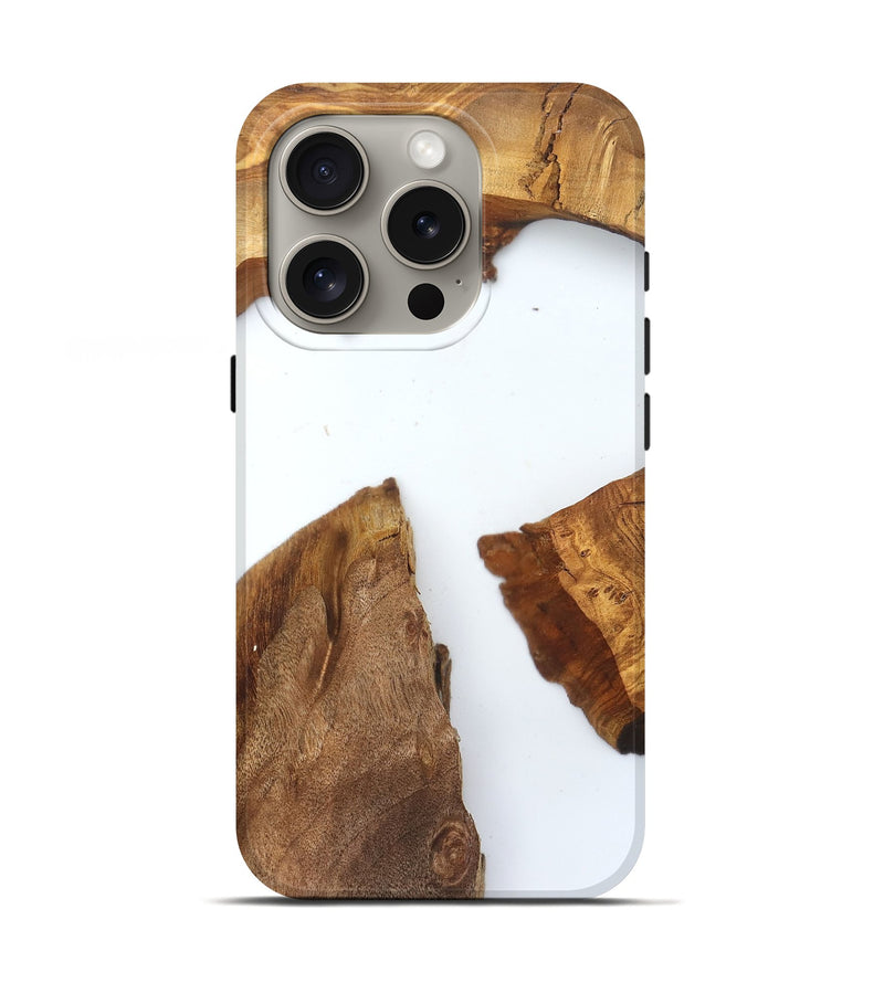 iPhone 16 Pro Wood Live Edge Phone Case - Loyal (Clear, 831649)