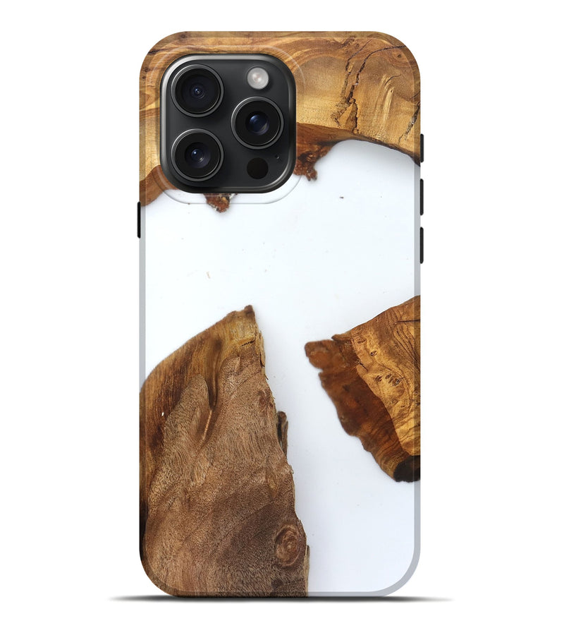 iPhone 16 Pro Max Wood Live Edge Phone Case - Loyal (Clear, 831649)