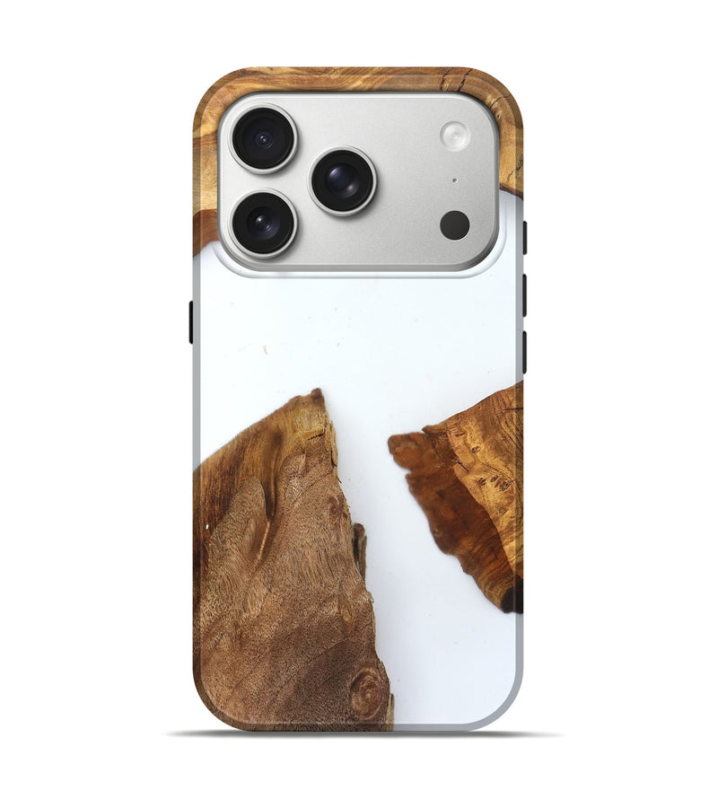iPhone 17 Pro Wood Live Edge Phone Case - Loyal (Clear, 831649)