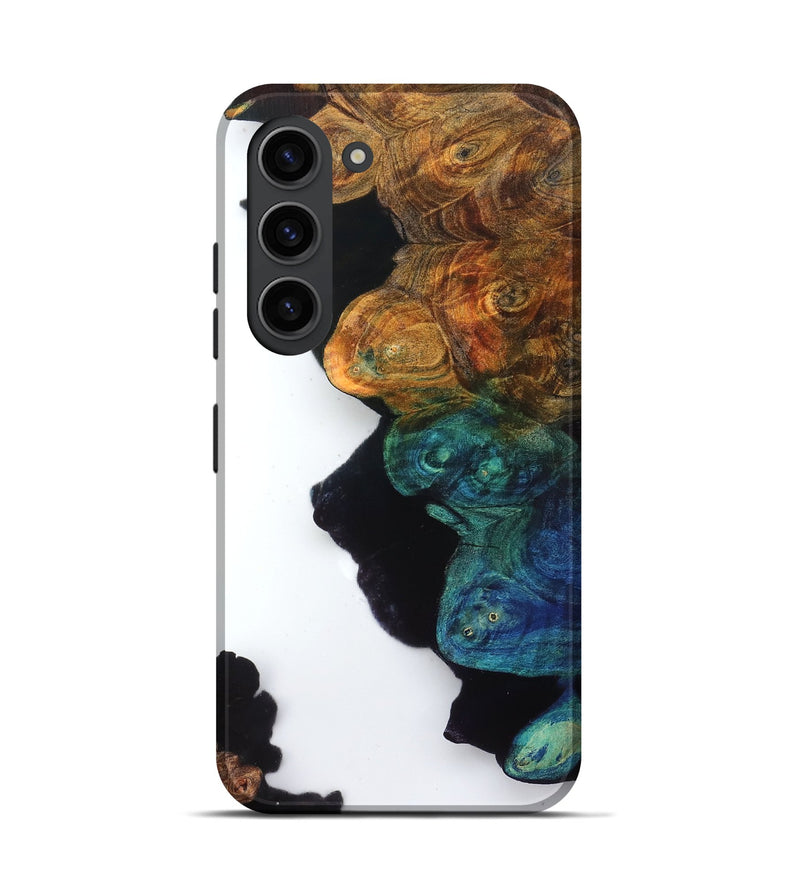 Galaxy S23 Wood Live Edge Phone Case - Lester (Clear, 831650)