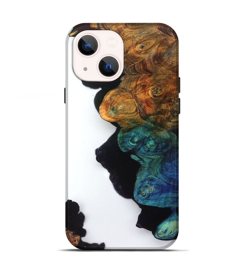 iPhone 13 Wood Live Edge Phone Case - Lester (Clear, 831650)