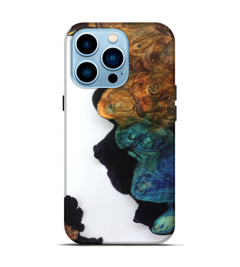 iPhone 14 Pro Wood Live Edge Phone Case - Lester (Clear, 831650)