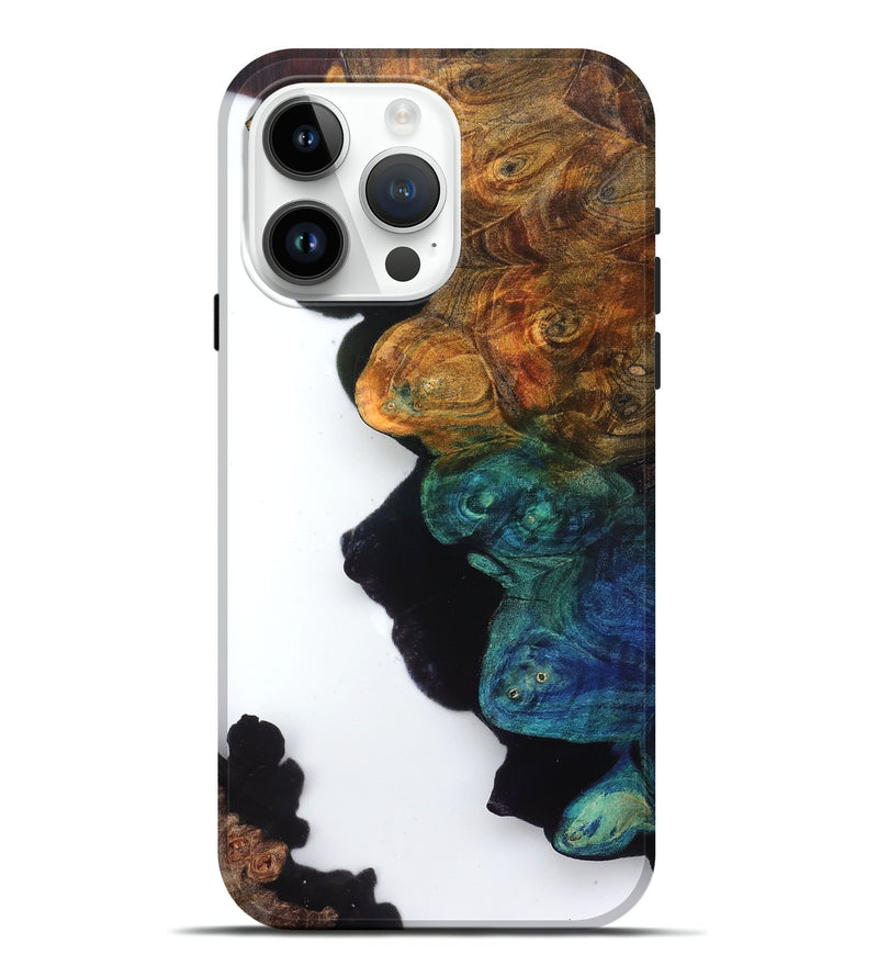 iPhone 15 Pro Max Wood Live Edge Phone Case - Lester (Clear, 831650)