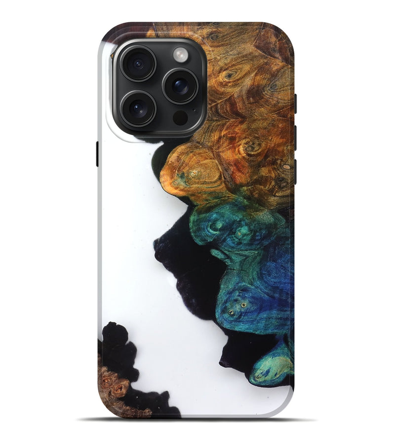 iPhone 16 Pro Max Wood Live Edge Phone Case - Lester (Clear, 831650)