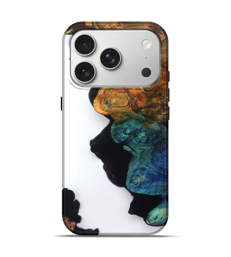 iPhone 17 Pro Wood Live Edge Phone Case - Lester (Clear, 831650)