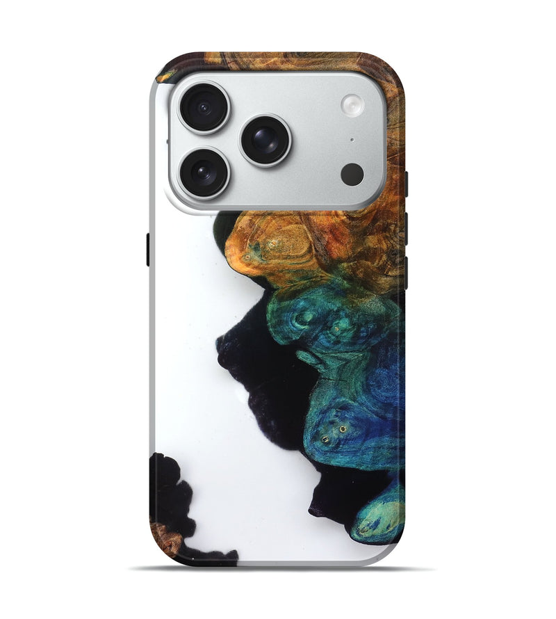 iPhone 18 Pro Wood Live Edge Phone Case - Lester (Clear, 831650)
