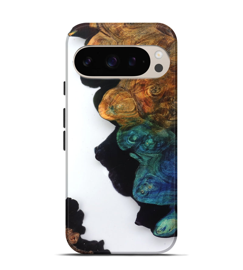 Pixel 9 Pro Wood Live Edge Phone Case - Lester (Clear, 831650)