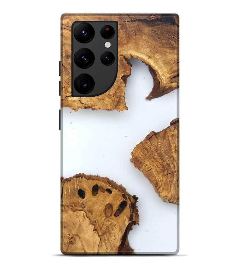 Galaxy S22 Ultra Wood Live Edge Phone Case - Lelah (Clear, 831651)
