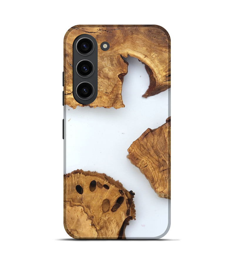 Galaxy S23 Wood Live Edge Phone Case - Lelah (Clear, 831651)