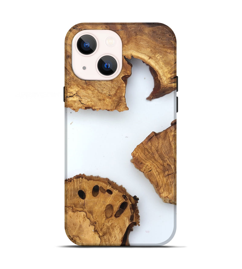 iPhone 13 Wood Live Edge Phone Case - Lelah (Clear, 831651)