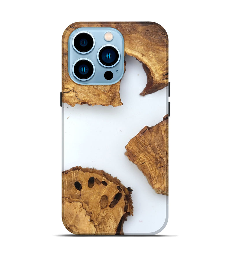 iPhone 14 Pro Wood Live Edge Phone Case - Lelah (Clear, 831651)