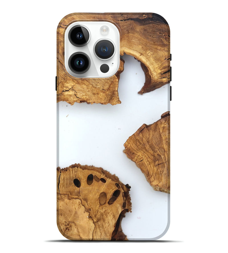 iPhone 15 Pro Max Wood Live Edge Phone Case - Lelah (Clear, 831651)