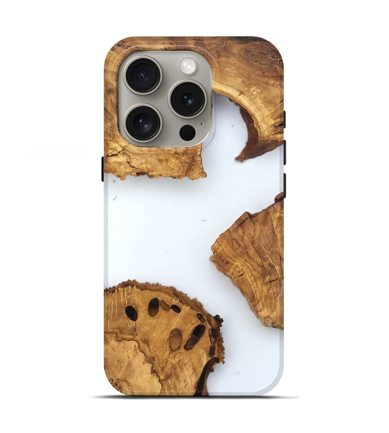 iPhone 16 Pro Wood Live Edge Phone Case - Lelah (Clear, 831651)