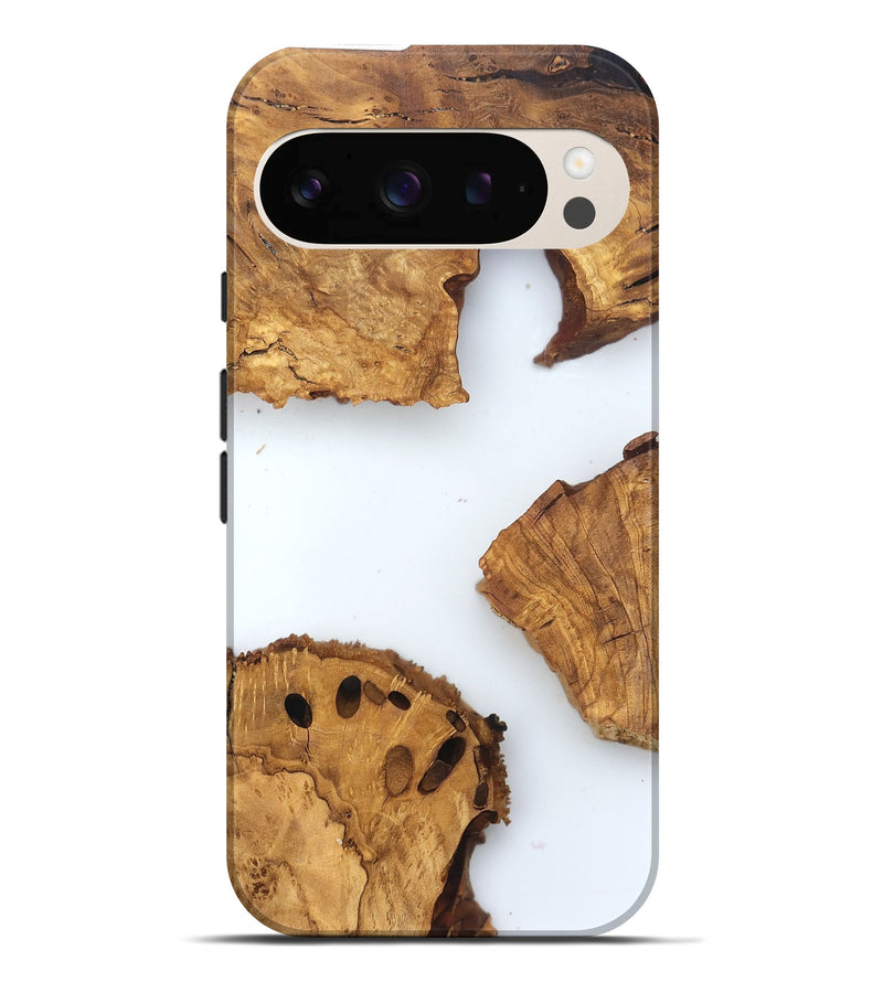 Pixel 10 Pro XL Wood Live Edge Phone Case - Lelah (Clear, 831651)