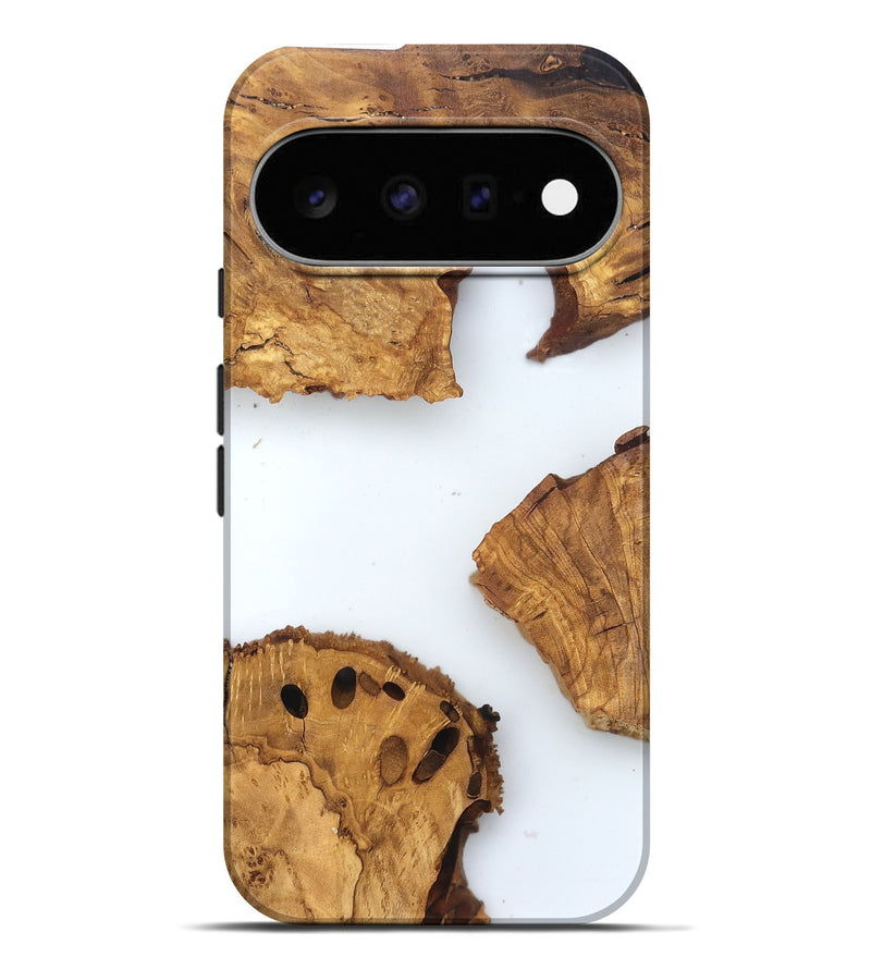 Pixel 11 Pro XL Wood Live Edge Phone Case - Lelah (Clear, 831651)