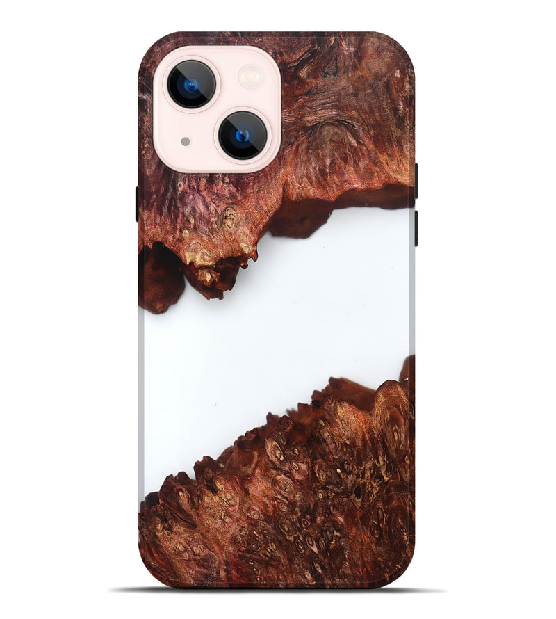 iPhone 14 Plus Wood Live Edge Phone Case - Mabelle (Clear, 831652)