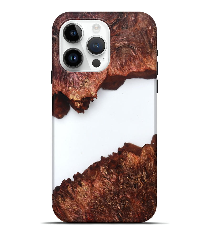 iPhone 15 Pro Max Wood Live Edge Phone Case - Mabelle (Clear, 831652)